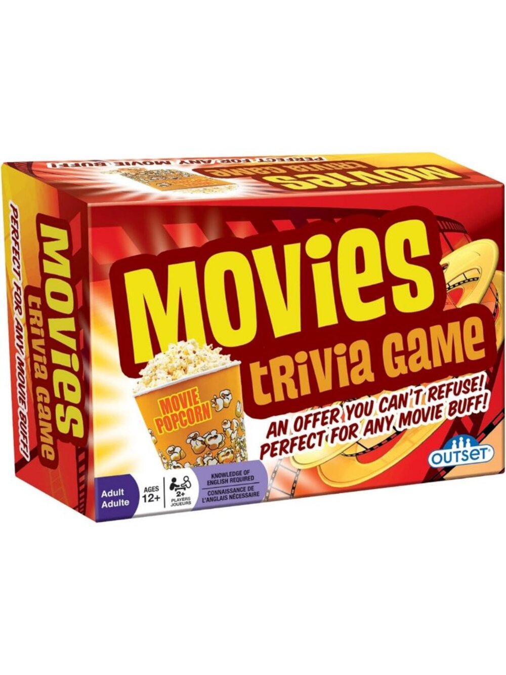 Fun Movies Trivia Game - Family & Party Game for 2+ Players - 880 Questions